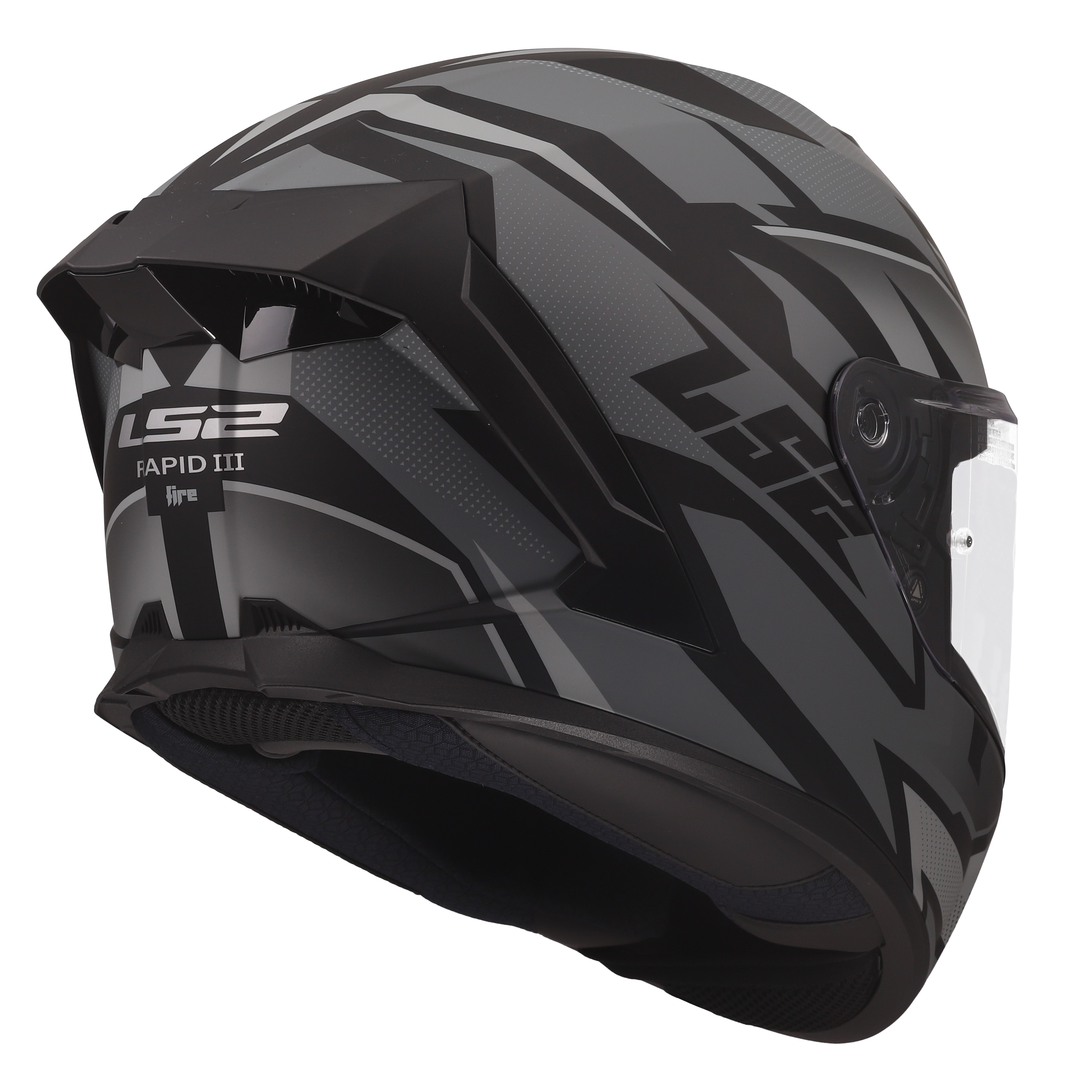LS2 FF820 RAPID III XTREM BLACK GREY 168201165 (8)